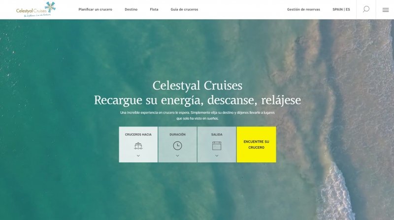 Celestyal Cruises lanza su nueva pagina web