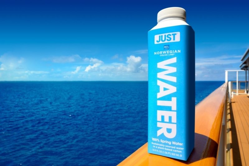 Norwegian Cruise Line se asocia con Just Goods para eliminar las botellas de plástico de un solo uso en toda la flota antes del 1 de enero de 2020