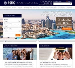 MSC Cruceros lanza su nueva web