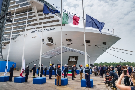 MSC Cruceros recibe el MSC Seashore y anuncia un acuerdo con Fincantieri para construir el primer crucero de hidrogeno