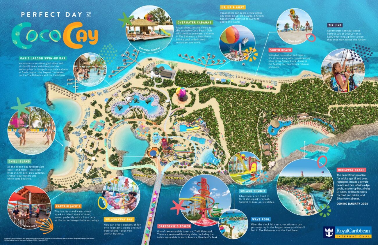 Perfect Day At Coco Cay mapa