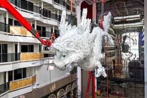 1. MSC World Asia Dragon Sculpture Installation 002